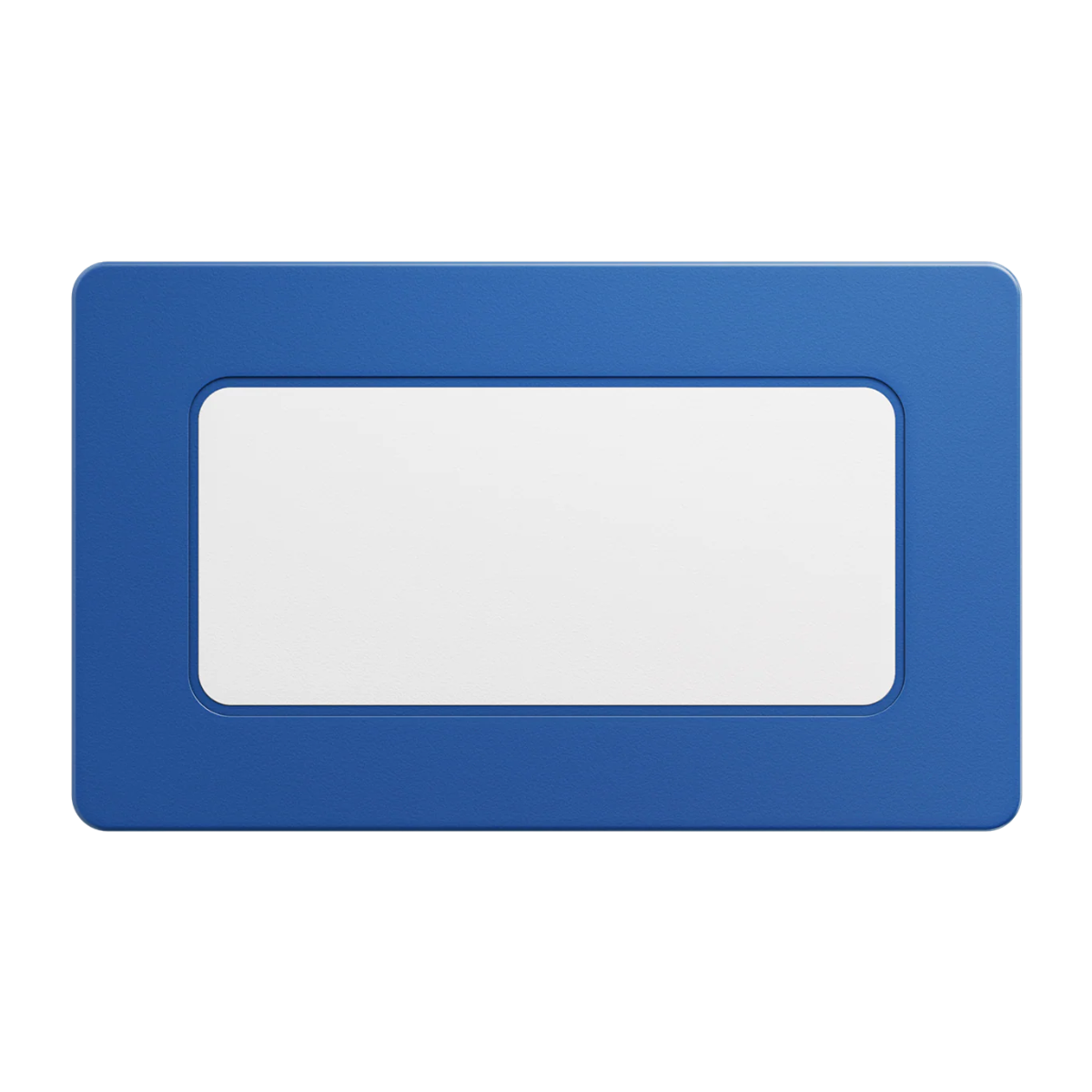 Create Your Own Rectangular Poker Chip Plaques - Blue - Back