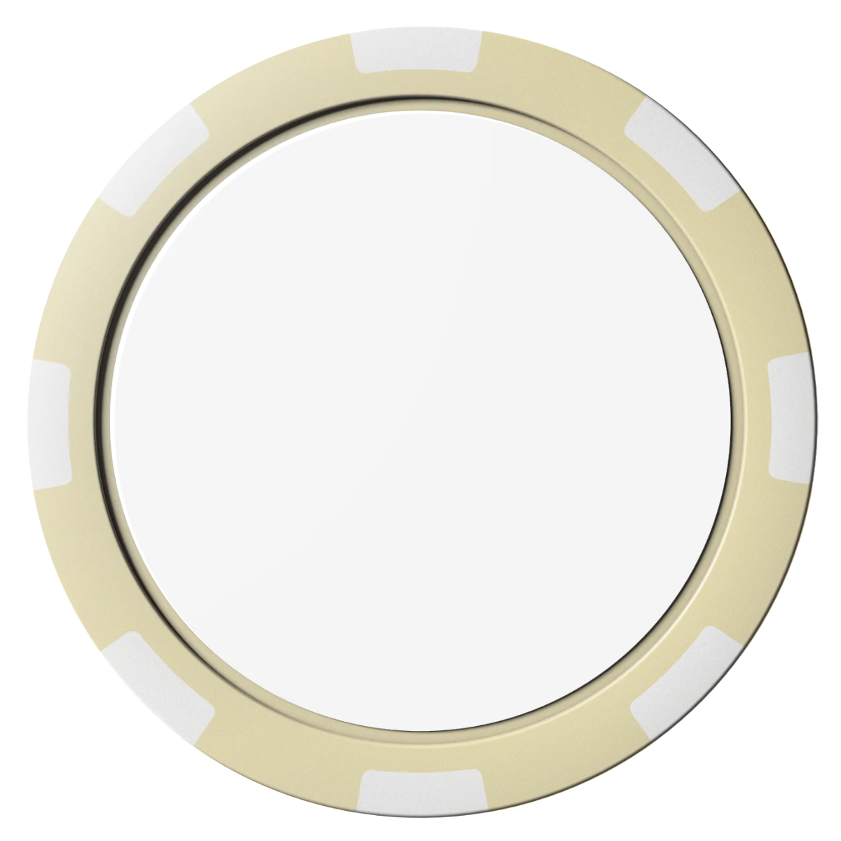 Create Your Own Magnetic Composite Poker Chips - Ivory / 8 Spot - Back