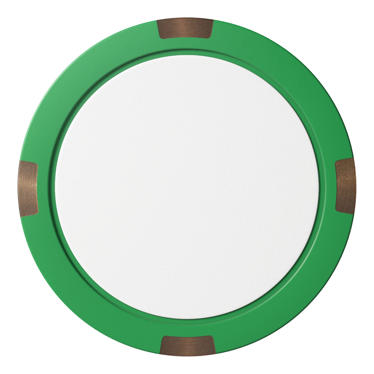 Create Your Own Composite & Metal Hybrid Poker Card Protectors - Green - Back