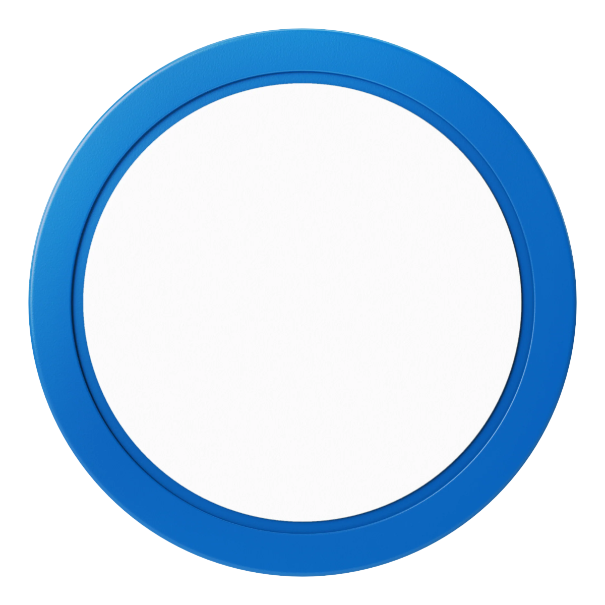 Create Your Own 2" Composite Dealer Button - Blue - Back