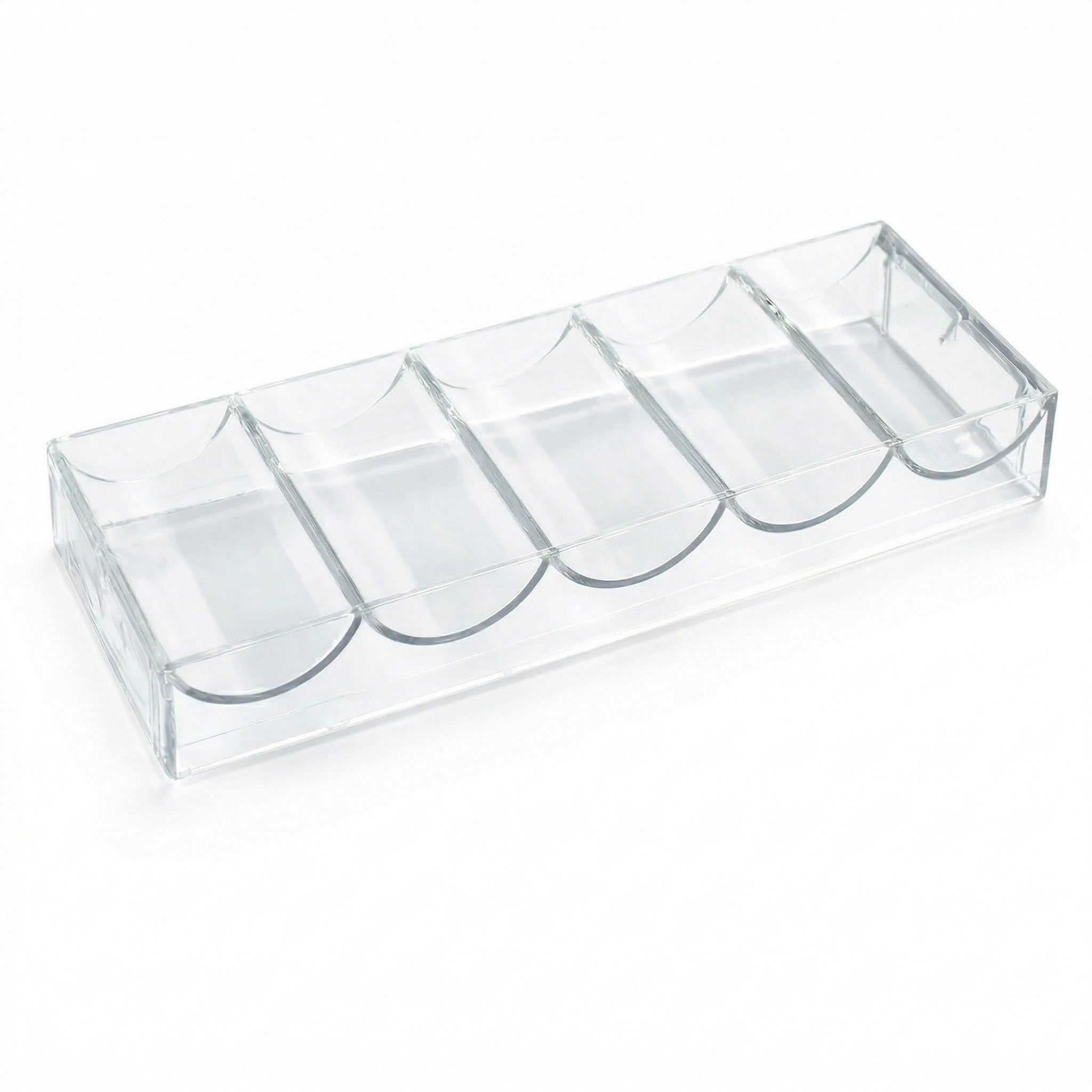 Clear Acrylic Poker Chip Rack - fits 100 chips